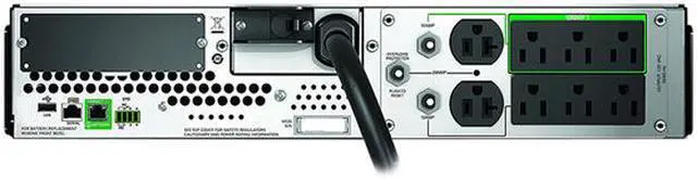Alt view image 4 of 4 - APC SMT3000RM2UC 3000 VA 2700 Watts 8 Outlets Pure Sinewave Smart-UPS with SmartConnect (Replaces SMT3000RM2U)