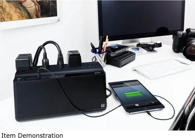 Alt view image 5 of 7 - APC BE670M1 675VA 360 Watts 7 Outlets Uninterruptible Power Supply (UPS) with USB Charging Port (Stepup of BE600M1)