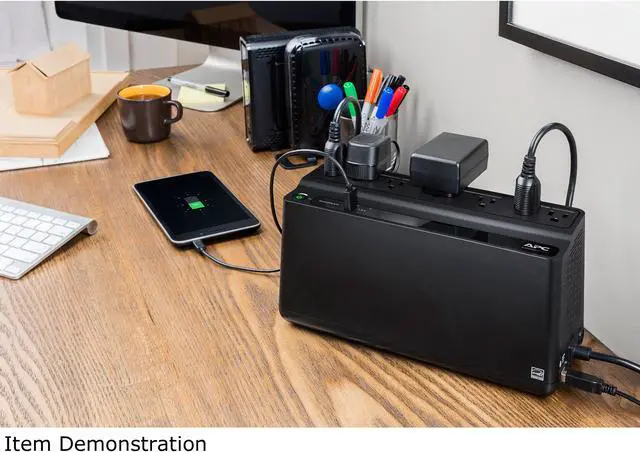 Alt view image 6 of 7 - APC BE670M1 675VA 360 Watts 7 Outlets Uninterruptible Power Supply (UPS) with USB Charging Port (Stepup of BE600M1)