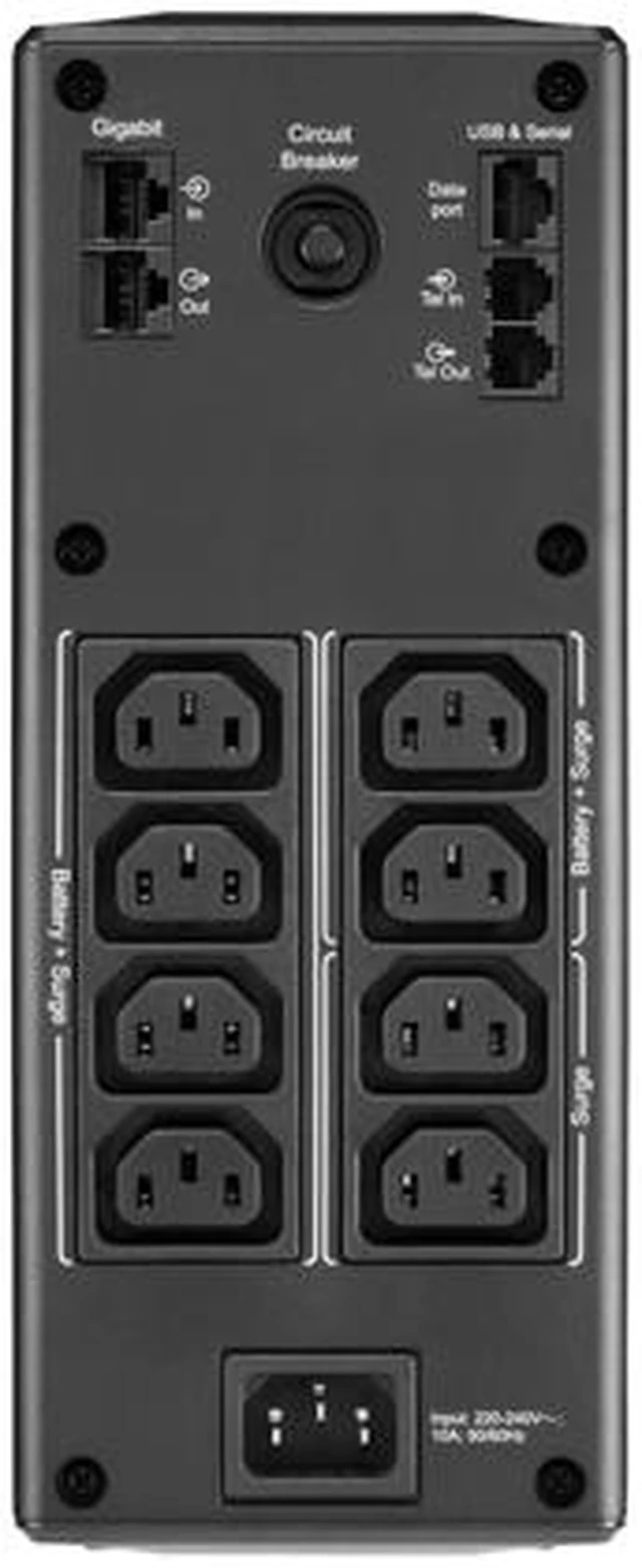 Alt view image 3 of 3 - APC Back-UPS Pro BR1300MI 1300 VA 780 Watts / 1.3kVA 8 Outlets 1300VA, 230V, AVR, LCD, 8 IEC Outlets (2 Surge) UPS
