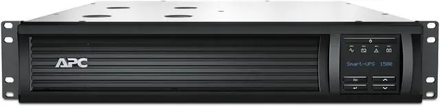 Alt view image 2 of 3 - APC SMT1500RM2UCNC  Smart-UPS, Line Interactive, 1500VA, Rackmount 2U, 120V, 6x NEMA 5-15R outlets, SmartConnect Port+Network Card, AVR, LCD - 2U Rack-mountable-AVR - 3 Hour Recharge -7.15Min stand by