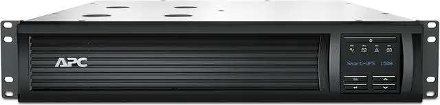 Main image of APC SMT1500RM2UCNC  Smart-UPS, Line Interactive, 1500VA, Rackmount 2U, 120V, 6x NEMA 5-15R outlets, SmartConnect Port+Network Card, AVR, LCD - 2U Rack-mountable-AVR - 3 Hour Recharge -7.15Min stand by