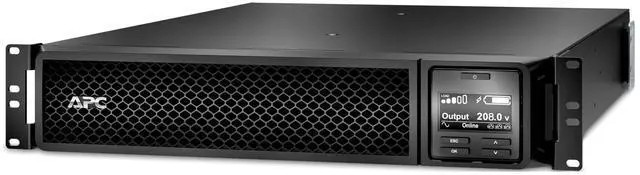 Main image of APC Smart-UPS On-Line, 3kVA, Rackmount 2U, 208V, 2x L6-20R+1x L6-30R NEMA outlets, SmartSlot, Extended runtime, w/ Rail kit [TAA] - SRT3000RMXLTUS