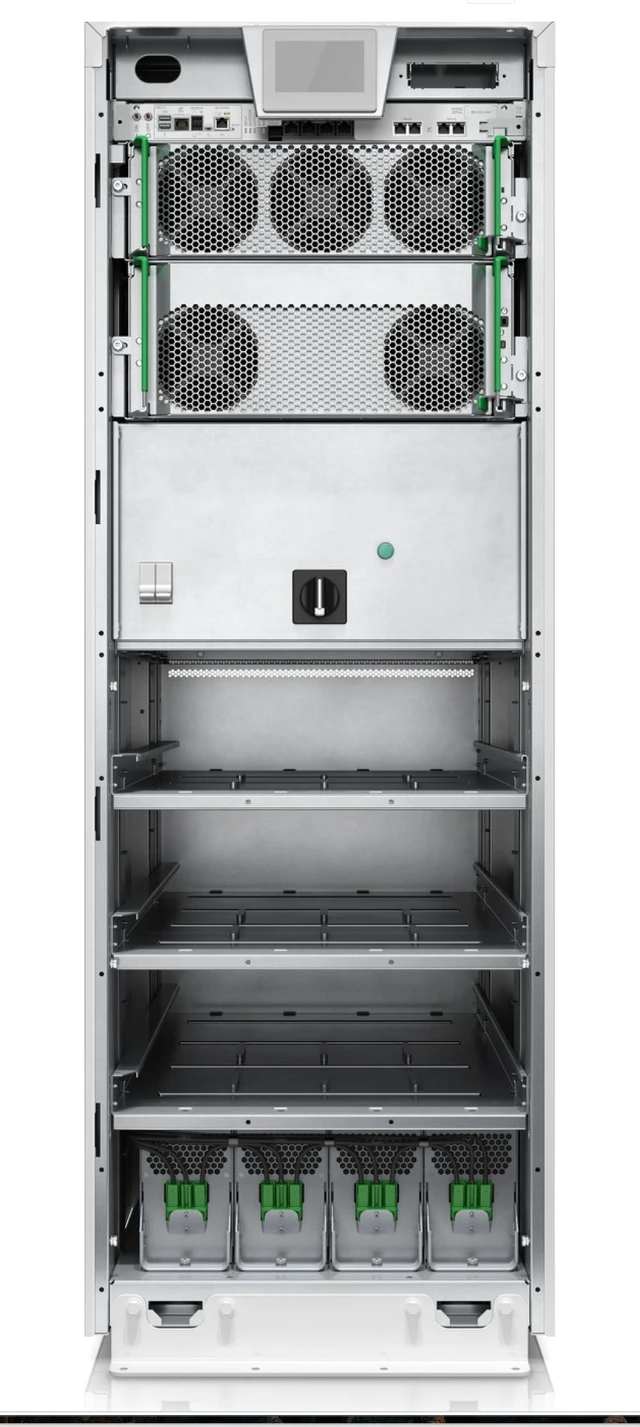 Alt view image 2 of 6 - APC GVSUPS10KB4HS Galaxy VS UPS 10kW 400V, 1 internal 9Ah smart modular battery string, expandable to 4, Start-up 5x8 - 10000VA - Hard Wire 5-wire (3PH + N + G) 1 - White - 1 Year Warranty