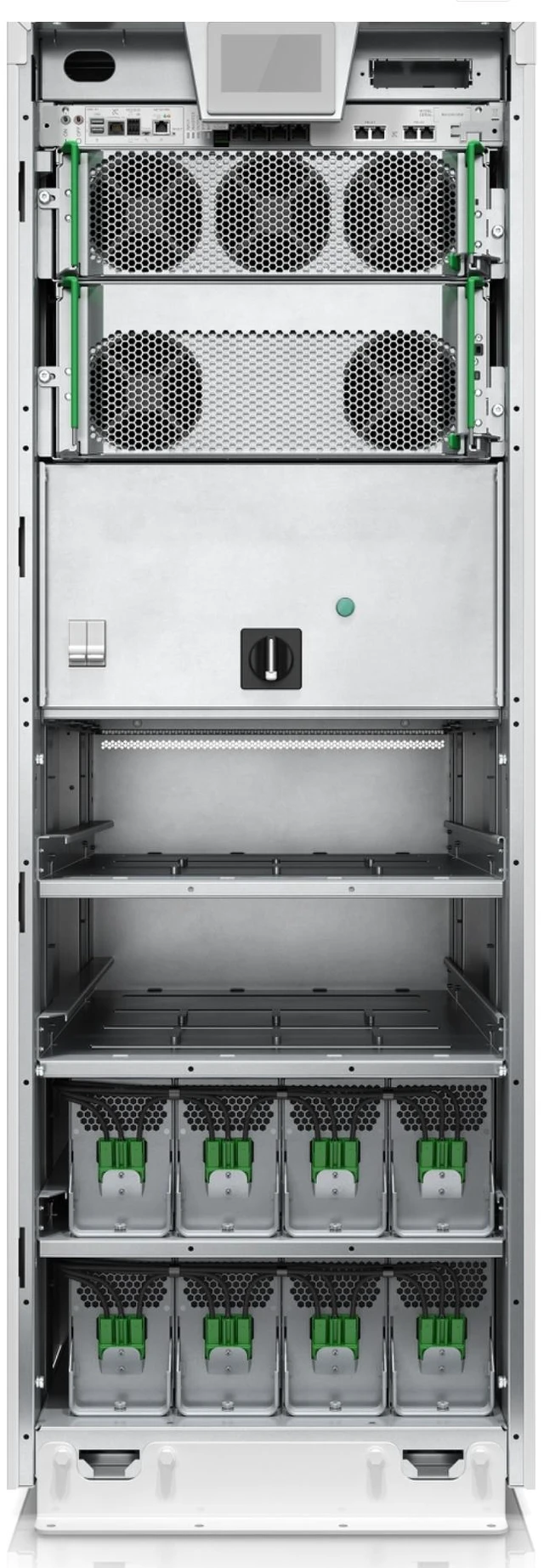 Alt view image 3 of 6 - APC GVSUPS10KB4HS Galaxy VS UPS 10kW 400V, 1 internal 9Ah smart modular battery string, expandable to 4, Start-up 5x8 - 10000VA - Hard Wire 5-wire (3PH + N + G) 1 - White - 1 Year Warranty