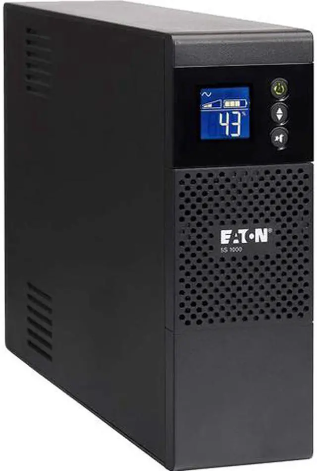 Eaton 5S1000LCD 5S UPS 1000VA 600 Watt 120V LCD Line-Interactive Battery Backup ECO USB - Tower - 3 Minute Stand-by - 110 V AC Input - 115 V AC Output - 10 x NEMA 5-15R