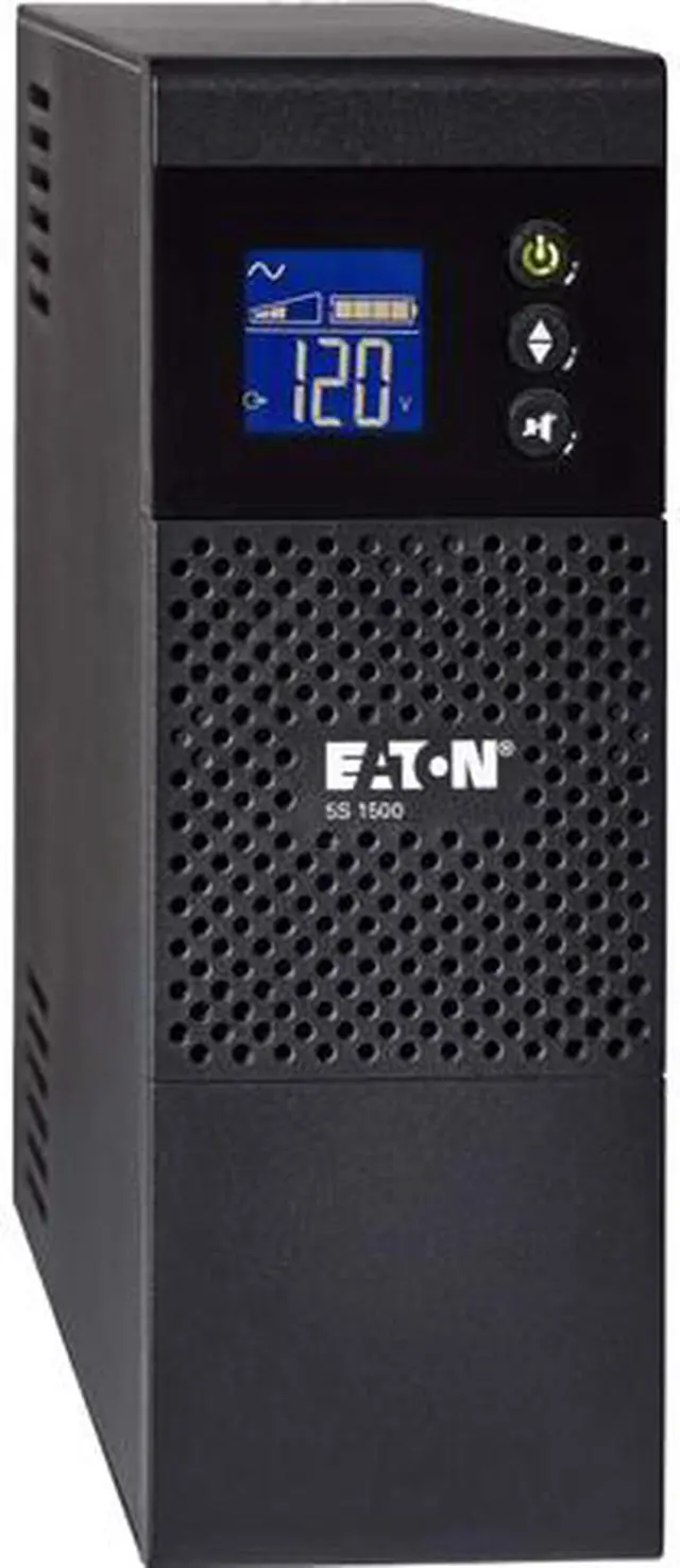 Main image of Eaton 5S1500LCD 5S UPS 1500VA 900 Watt 120V LCD Line-Interactive Battery Backup ECO USB - Tower - 2 Minute Stand-by - 110 V AC Input - 115 V AC Output - 10 x NEMA 5-15R
