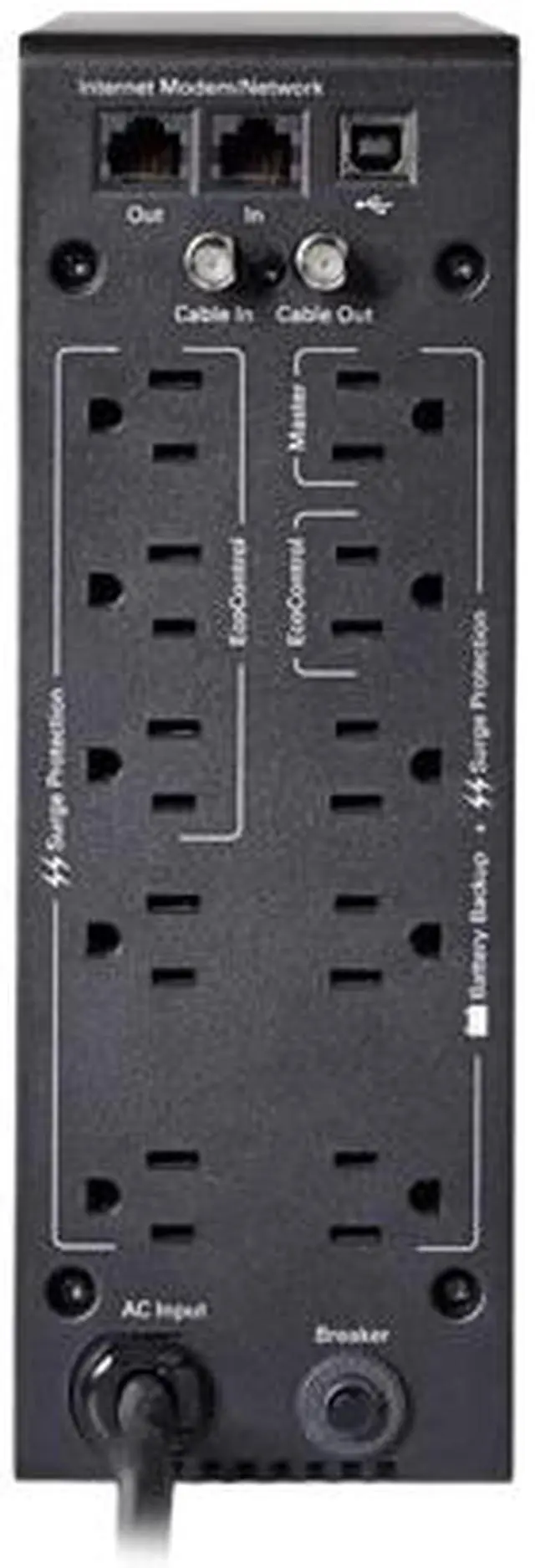 Alt view image 3 of 5 - Eaton 5S1500LCD 5S UPS 1500VA 900 Watt 120V LCD Line-Interactive Battery Backup ECO USB - Tower - 2 Minute Stand-by - 110 V AC Input - 115 V AC Output - 10 x NEMA 5-15R