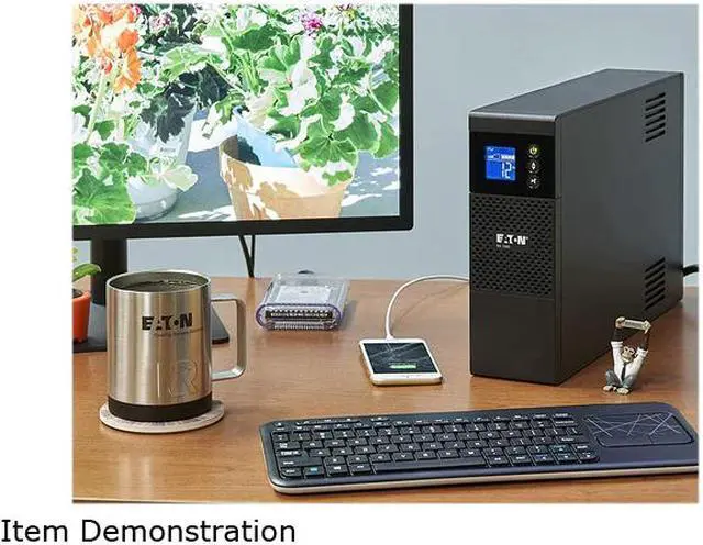 Alt view image 5 of 5 - Eaton 5S1500LCD 5S UPS 1500VA 900 Watt 120V LCD Line-Interactive Battery Backup ECO USB - Tower - 2 Minute Stand-by - 110 V AC Input - 115 V AC Output - 10 x NEMA 5-15R