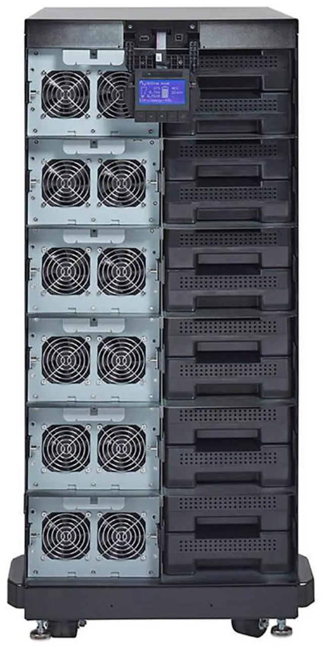Alt view image 2 of 6 - Eaton 9PXM12S20K 9PXM UPS, 20 kVA scalable to 20 kVA (N+1), Hardwired input, Hardwired output, 208-240V, Rack/Tower, 21U