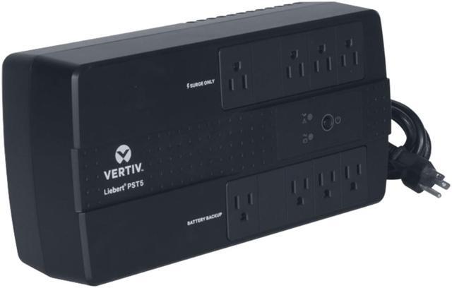Alt view image 3 of 5 - Vertiv Liebert PST5-500MT120 PST5 UPS - 500VA/300W 120V| Battery Backup & Surge Protection - 8 Outlets | Energy Star Certified