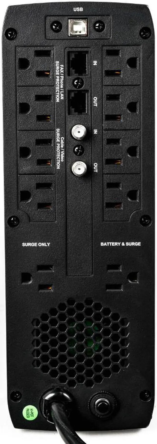 Alt view image 3 of 5 - Vertiv Liebert PSA5-700MT120 PSA5 UPS -700VA/420W 120V | Line Interactive AVR Tower UPS - Battery Backup and Surge Protection |10 Total Outlets | 2 USB Charging Port | LCD Panel |Energy Star Certified