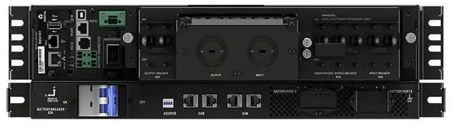 Alt view image 4 of 4 - Vertiv Liebert GXT5LI-6000GVRT3UXLN GXT5 Lithium-Ion Online UPS 6000VA/6000W 200V-240V 3U Rack/Tower - Single-phase UPS | 1.0 Output Power Factor | Lowest TCO | Full-color LCD Interface