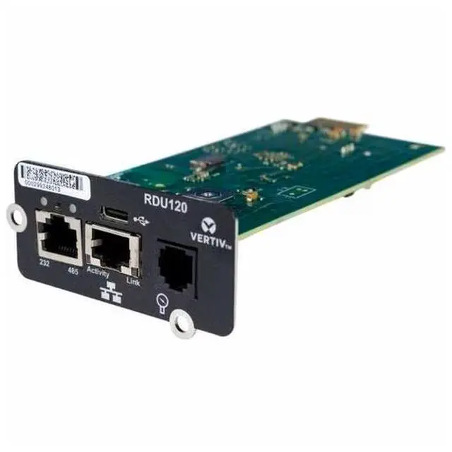 Alt view image 3 of 3 - Vertiv Liebert PSI5 UPS - 1500VA 1350W 120V 1U Line Interactive AVR Rack Mount UPS - 0.9 Power Factor with SNMP Card - IS-UNITY-SNMP Card Included - Compact 1U Rack - PSI5-1500RM1201UN