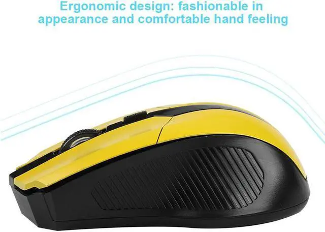 Alt view image 4 of 6 - Portable 319 2.4Ghz Wireless Mouse Adjustable 1200DPI Optical Gaming Mouse Wireless Home Office Game Mice for PC Computer Laptop