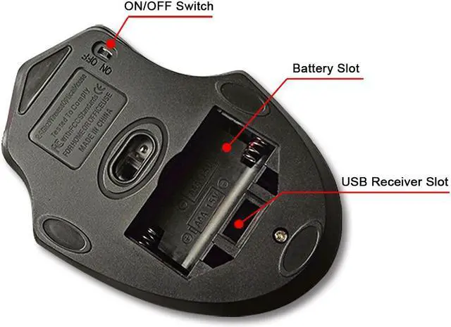 Alt view image 6 of 7 - iMice Wireless Mouse 4 Buttons 2000DPI Mause 2.4G Optical USB Silent Mouse Ergonomic Mice Wireless For Laptop PC Computer Mouse