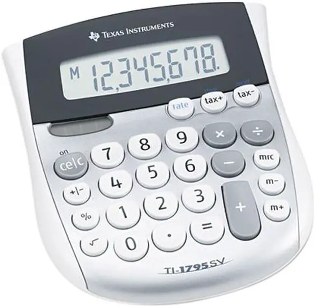 Main image of Texas Instruments TI-1795SV TI-1795SV Minidesk Calculator, 8-Digit LCD