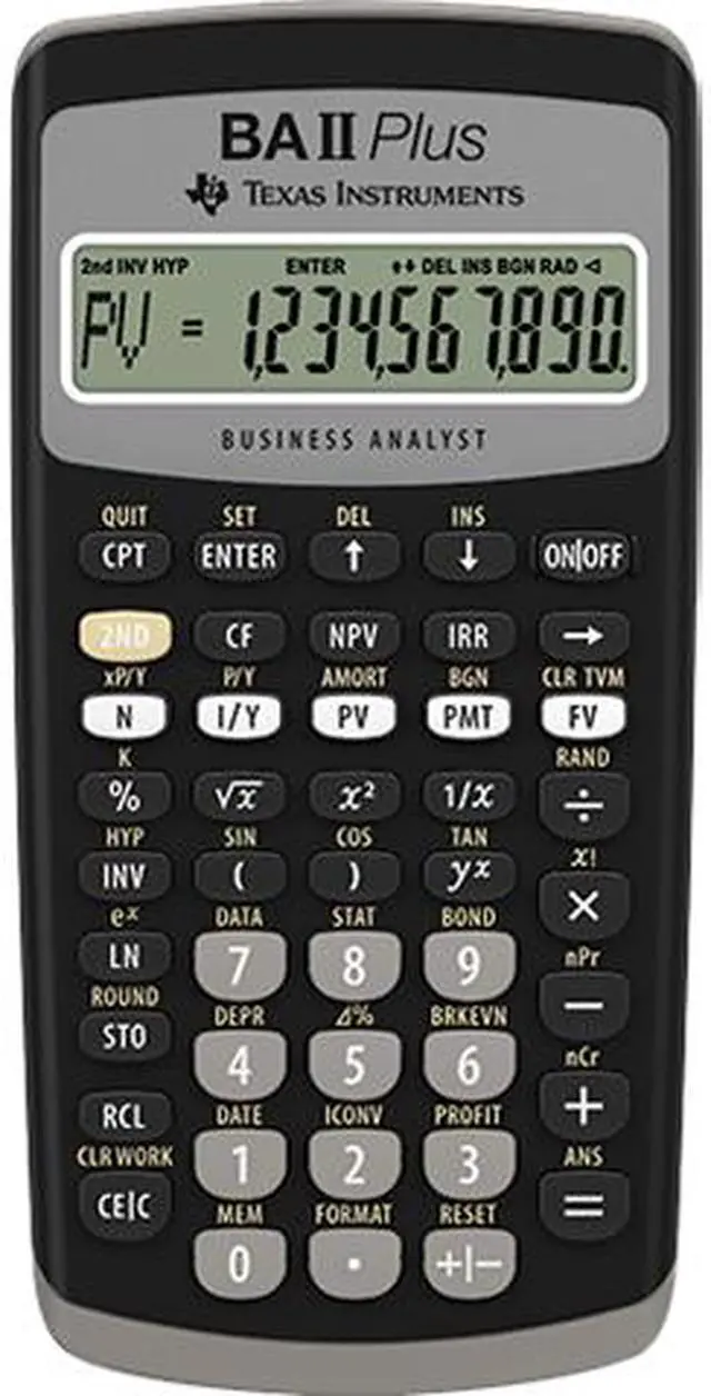 Main image of Texas Instruments BAII PLUS Financial Calculator