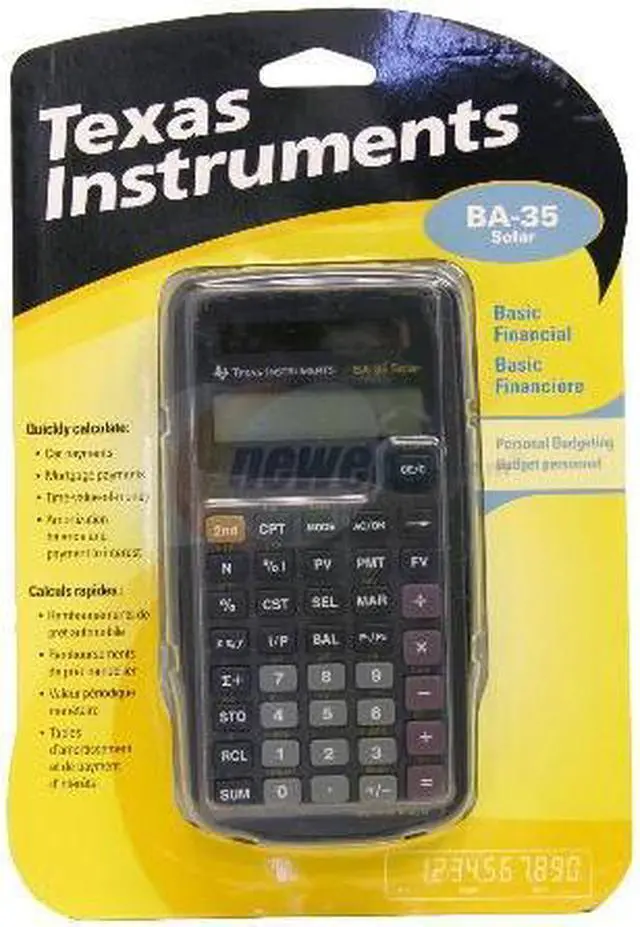 Alt view image 2 of 3 - Texas Instruments BA-35 SOLAR SOLAR Calculator