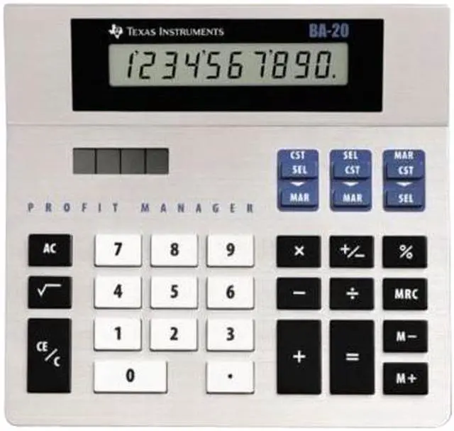 Main image of Texas Instruments BA-20 Profit Manager Desktop Calculator