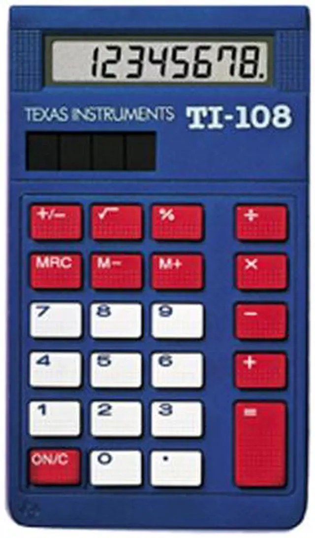 Main image of Texas Instruments TI-108 (108/BK/D) School Calculator