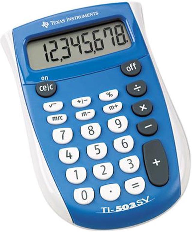 Main image of Texas Instruments TI-503SV TI-503SV Pocket Calculator, 8-Digit LCD