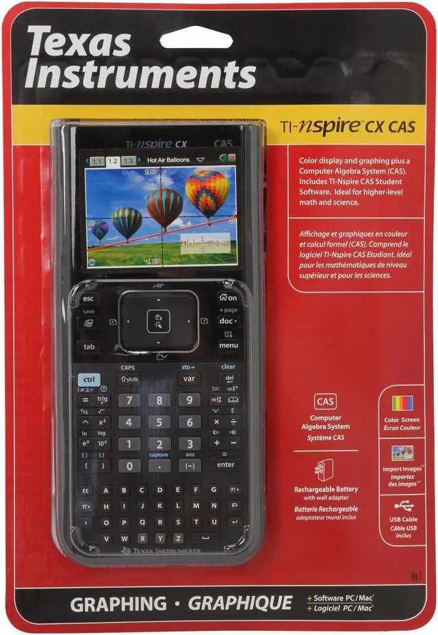 Alt view image 7 of 7 - Texas Instruments Nspire CX CAS Graphing Calculator