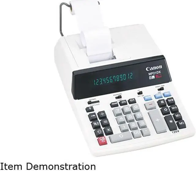 Main image of Canon USA MP21DX MP21DX Two-Color Printing Calculator, 12-Digit Fluorescent, Black/Red