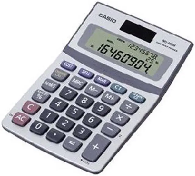 Main image of Casio MS-300M MS-300M Tax and Currency Calculator, 8-Digit LCD