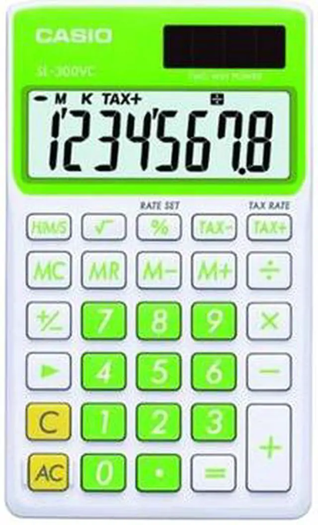 Main image of Casio SL-300VC-GN Big Display Calculator - Green