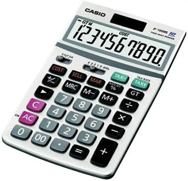 Alt view image 2 of 2 - Casio Standard Function Calculator, Solar Calculator