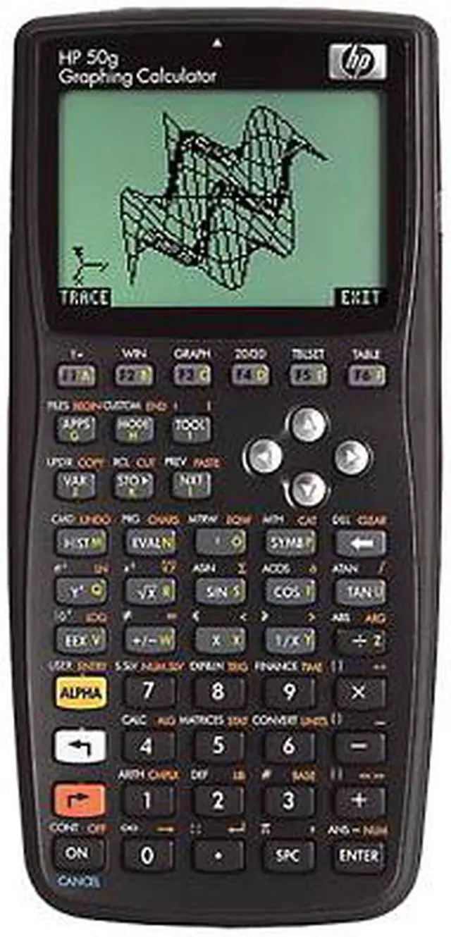 Main image of HP 50G Graphing Calculator
2300 Functions - Battery Powered - 0.9" x 3.4" x 7.2" - Silver