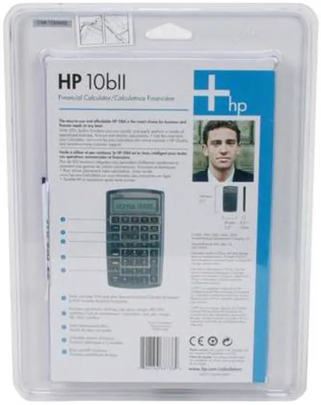 Alt view image 3 of 3 - HP 10BII F1902A#ABC Financial Calculator