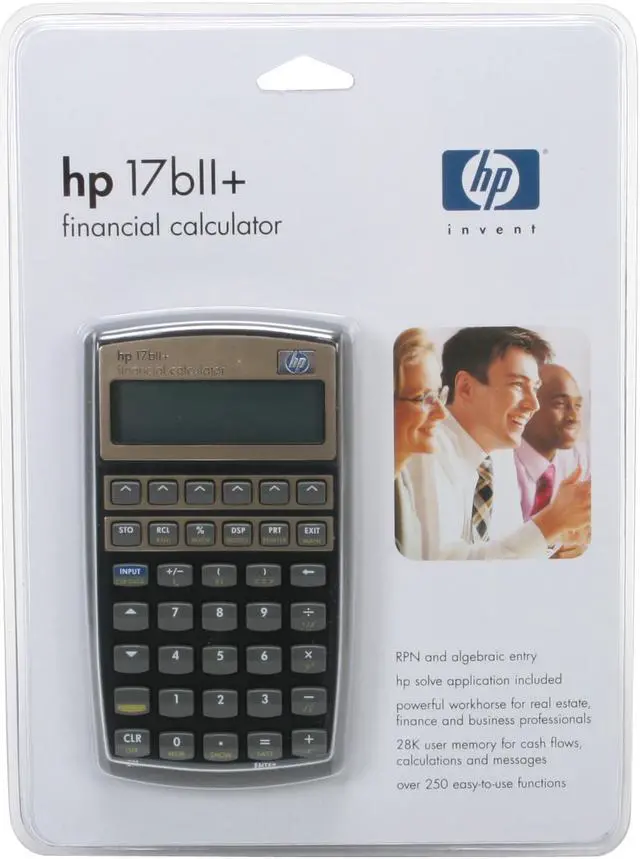 Alt view image 2 of 2 - HP 17bII+ (F2234A#ABA) Financial Calculator