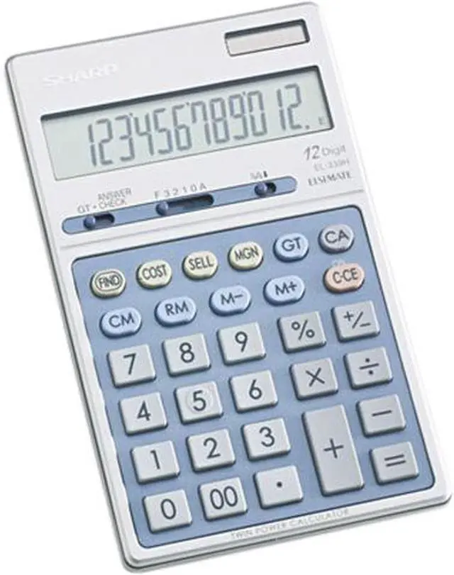 Main image of Sharp EL339HB EL339HB Executive Portable Desktop/Handheld Calculator, 12-Digit LCD