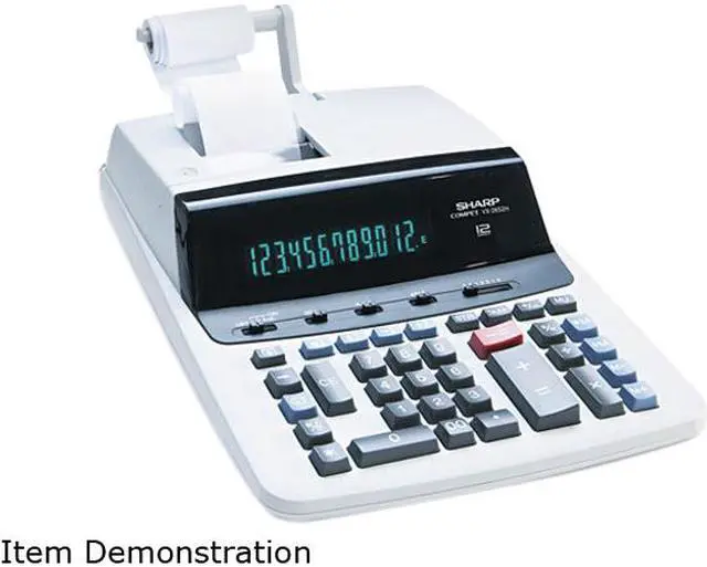Main image of Sharp VX2652H VX2652H Two-Color Printing Calculator, 12-Digit Fluorescent, Black/Red