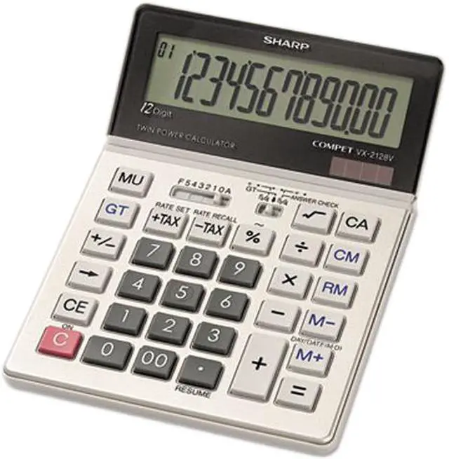 Main image of Sharp VX2128V VX2128V Commercial Desktop Calculator, 12-Digit LCD