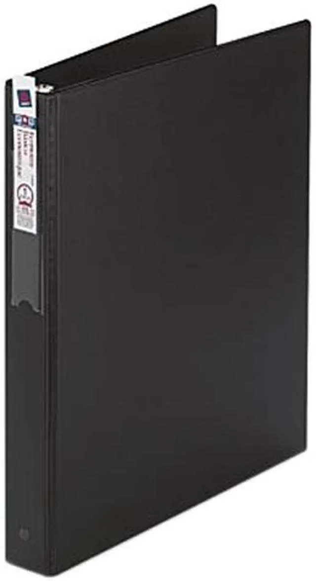 Main image of Avery 04301 Economy Round Ring Reference Binder, 1" Capacity, Black