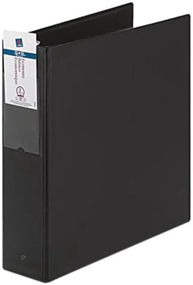 Main image of Avery 04501 Economy Round Ring Reference Binder, 2" Capacity, Black