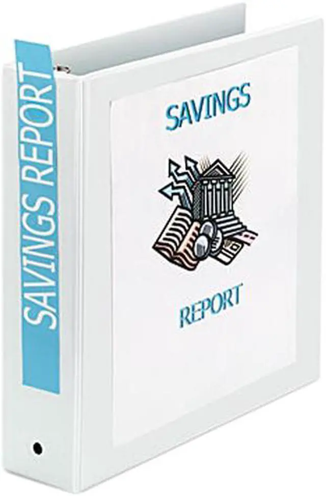 Main image of Avery 05731 Economy Vinyl Round Ring View Binder, 2" Capacity, White