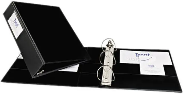 Main image of Avery 08502 Durable Slant Ring Reference Binder With Label Holder, 2" Capacity, Black