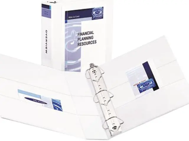 Main image of Avery 09501 Durable Slant Easy Insert Ring View Binder, 2" Capacity, White