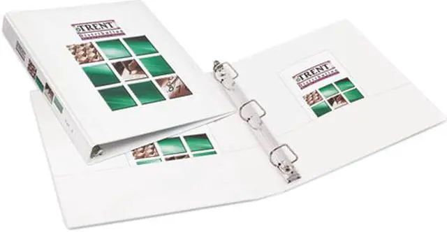 Main image of Avery 17012 Durable Vinyl Slant D Ring View Binder, 11 x 8-1/2, 1" Capacity, White