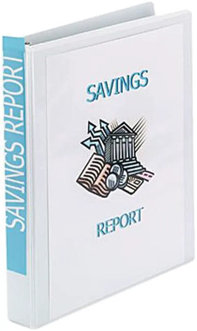 Main image of Avery 19601 Showcase Reference View Binder, 1" Capacity, White