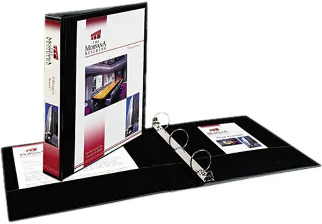 Main image of Avery 19650 Showcase Reference View Binder, 1-1/2" Capacity, Black