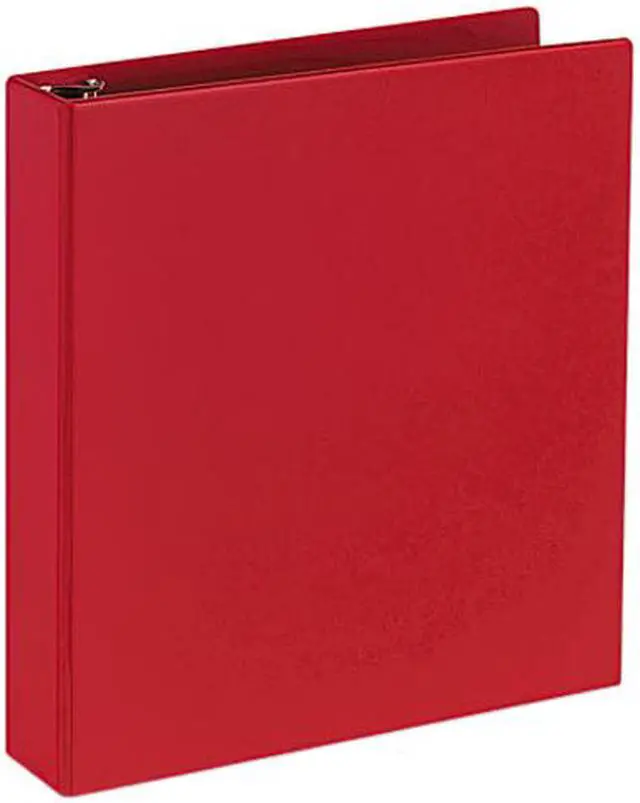 Main image of Avery 27202 Durable EZ-Turn Ring Reference Binder, 11 x 8-1/2, 1-1/2" Capacity, Red