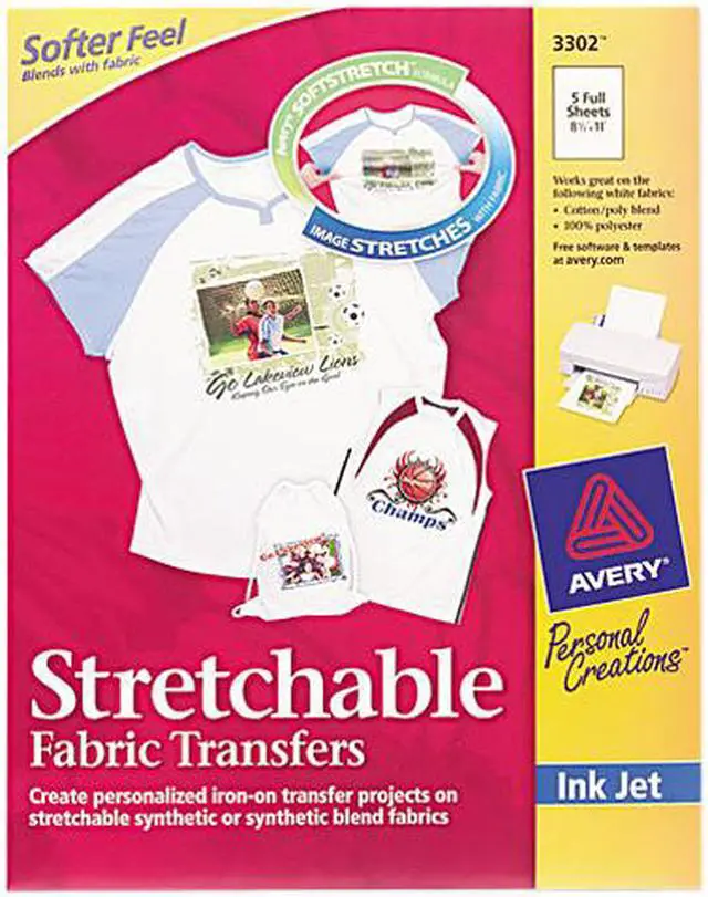 Main image of Light Fabric Transfers Iron-On 8-1/2"x11" 5/PK