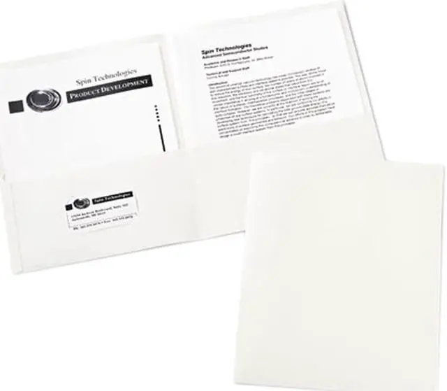 Main image of Avery Two-Pocket Folders, 25 Folders, White (47991)