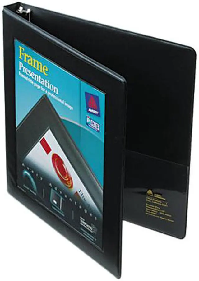 Main image of Avery 68050 Framed View Binder With Slant Rings, 1/2" Capacity, Black