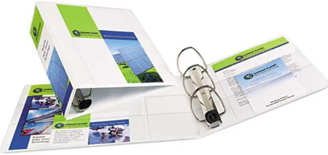Main image of Avery 79104 Nonstick Heavy-Duty EZD Reference View Binder, 4" Capacity, White